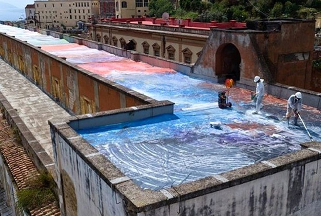 Un Quadro Sui Tetti Di Napoli L Opera Dell Artista Milanese Roberto Coda Zabetta